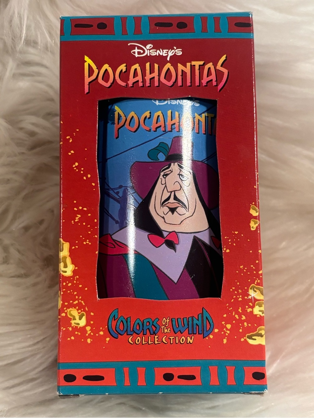 1994 Burger King Disney POCAHONTAS Governor Ratcliffe and Percy Cup/Glass-
NIB
